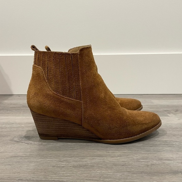 Franco Sarto Brown Wayra Wedge Women’s Booties - Picture 4 of 9